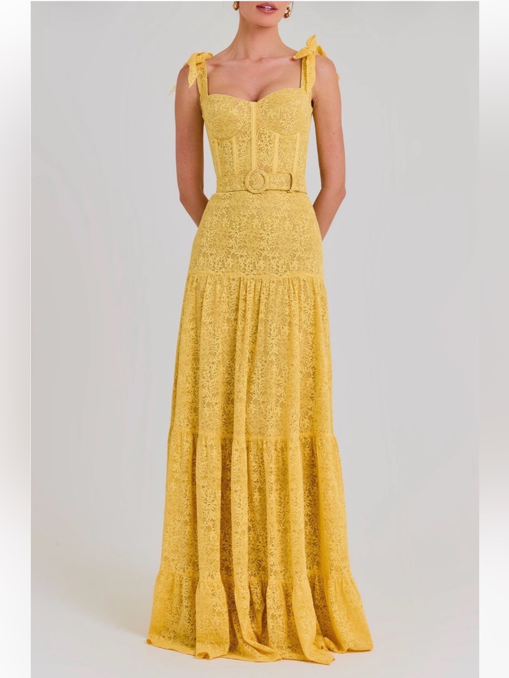 New Nadine Merabi Miranda Belted Gown